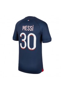 Paris Saint-Germain Lionel Messi #30 Fotballdrakt Hjemme Klær 2023-24 Korte ermer